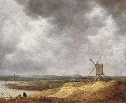 Jan van Goyen, A Windmill by a River